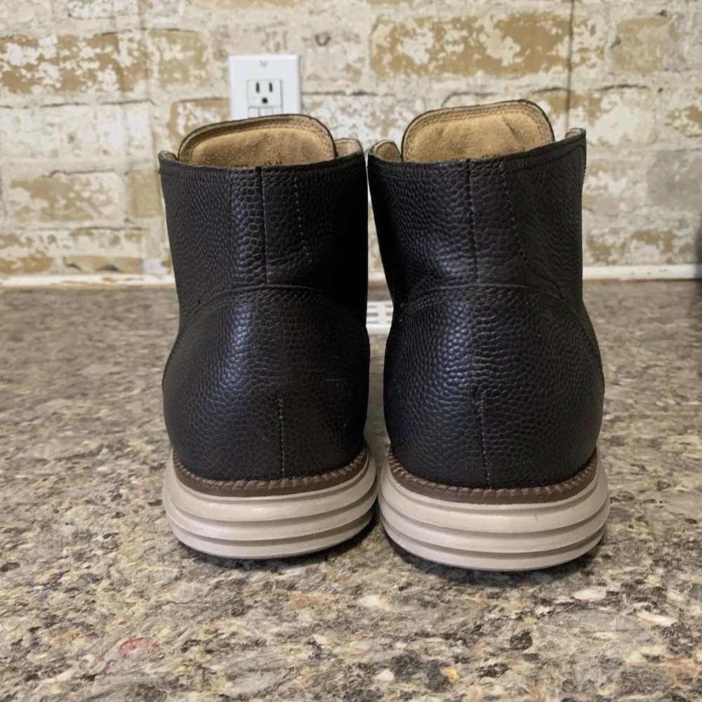 Cole Haan Mens Original Grand Chukka Black Leather Boots C20972 Size 13 M